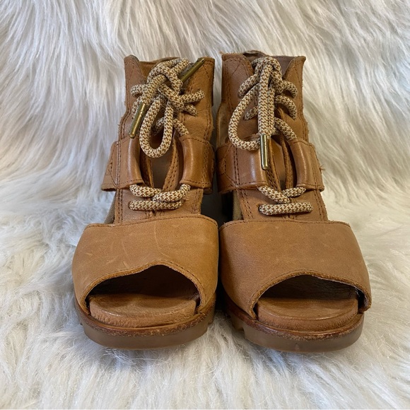 Sorel Joanie II Lace Ankle Wedge Sandals 7.5 - Picture 8 of 9